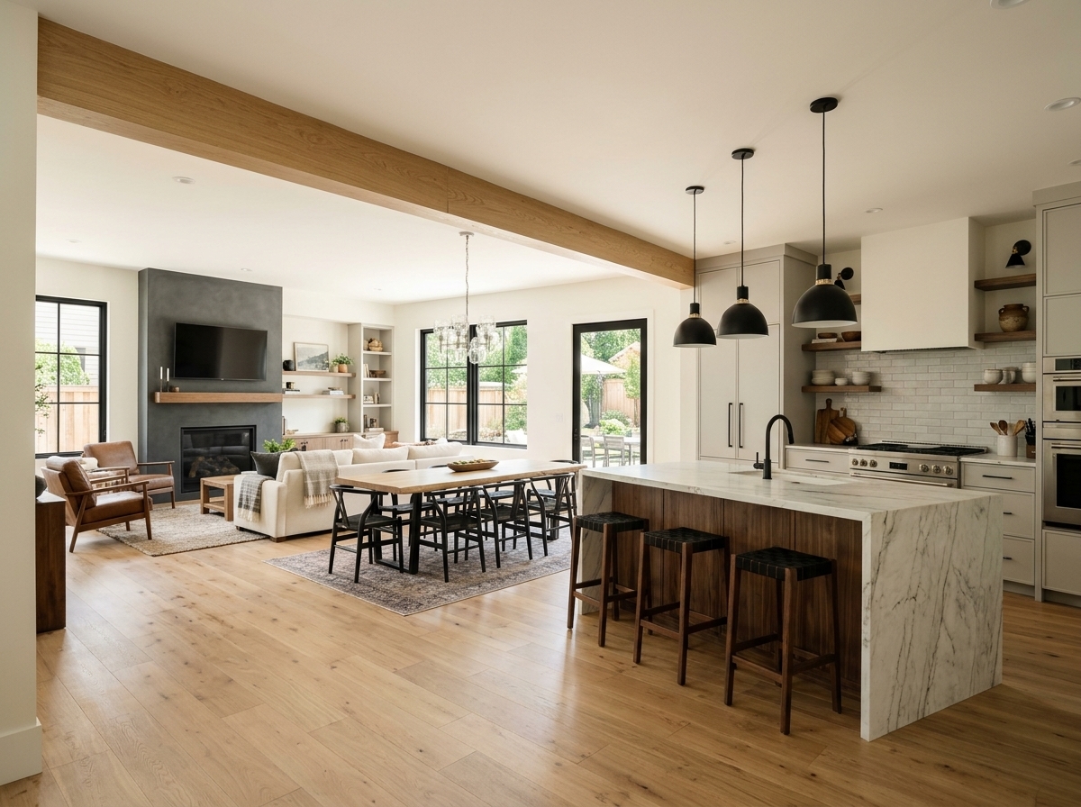 Close look at custom cabinetry and stone counters, Springfield